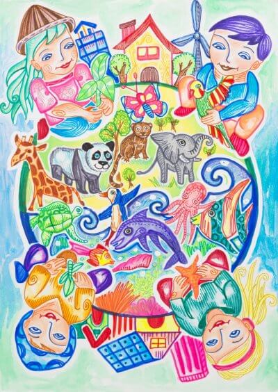 JQA地球環境世界児童画コンテスト作品展