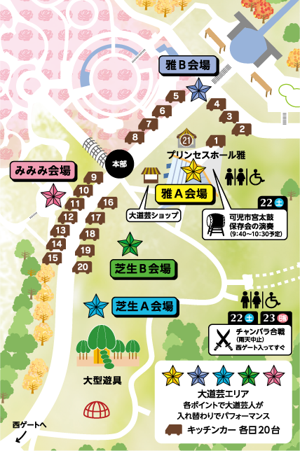キッチンカー配置図